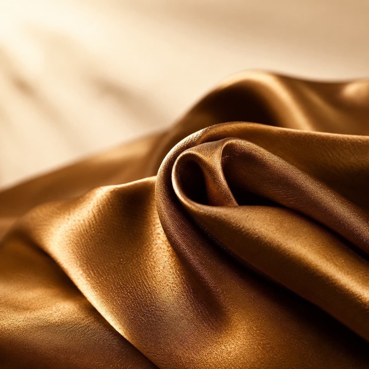 Satin fabric — High-sheen finish with smooth drape, popular for eveningwear.